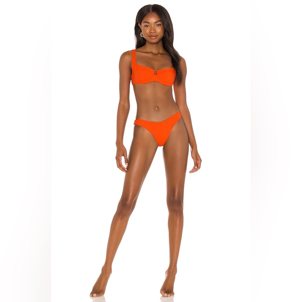 LSPACE Bikini Set: Pointelle Rib Cabana Bottoms & Lee Lee Top